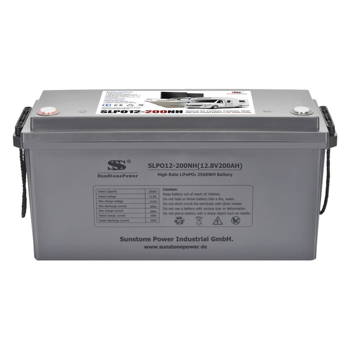 Літієвий акумулятор Sunstone Power 12В 200Аг (2560Вт·год) LiFePO4 для сонячних систем та яхт, розряд 200А.