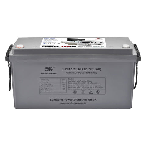Літієвий акумулятор Sunstone Power 12В 200Аг (2560Вт·год) LiFePO4 для сонячних систем та яхт, розряд 200А.